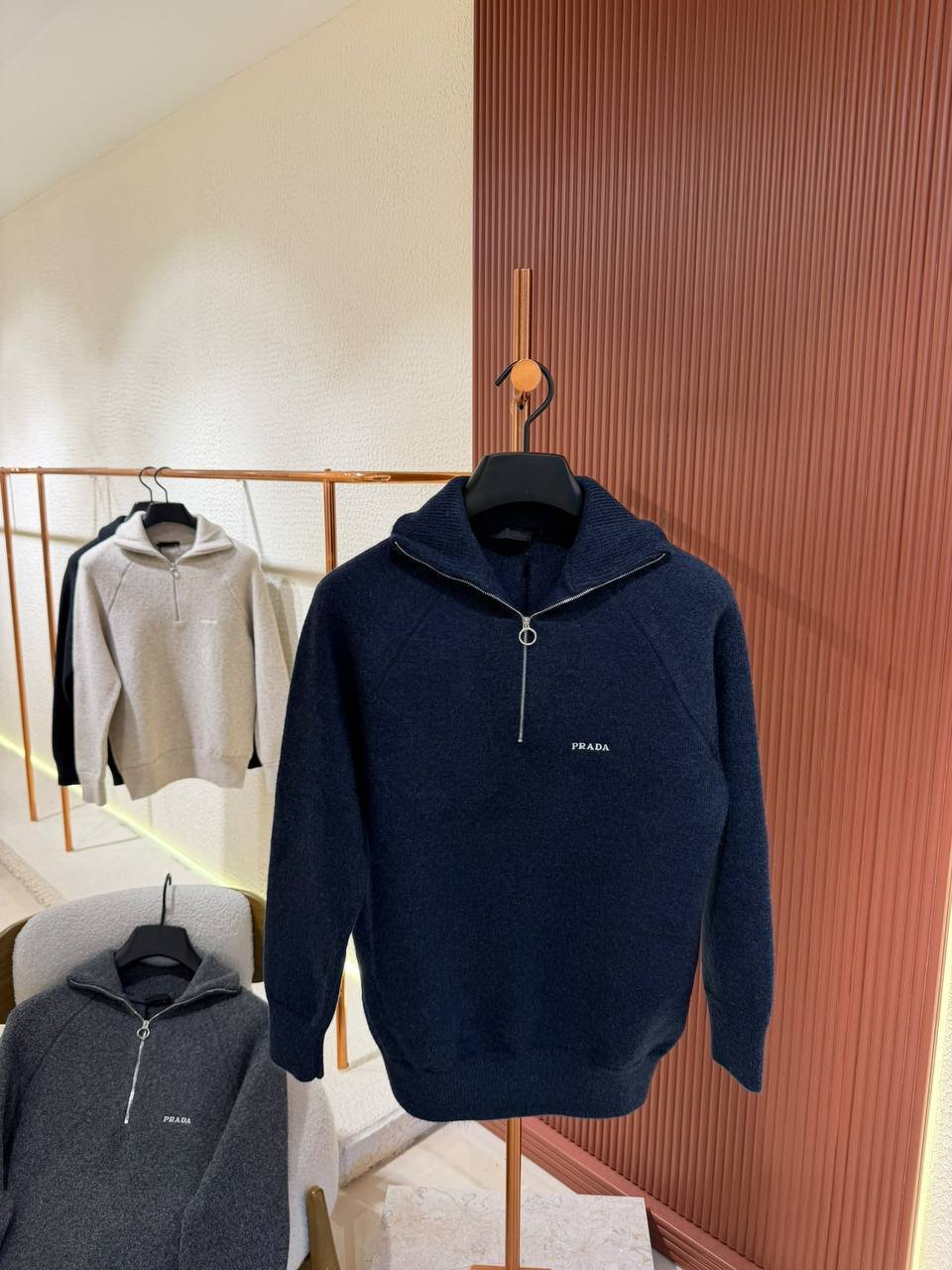 Quarter-zip knit